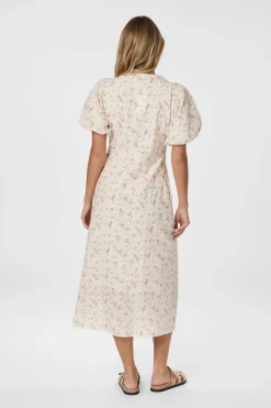 165994 ILLANA PRINT DRESS KJOL DUSTY ROSE 165994 ILLANA PRINT DRESS