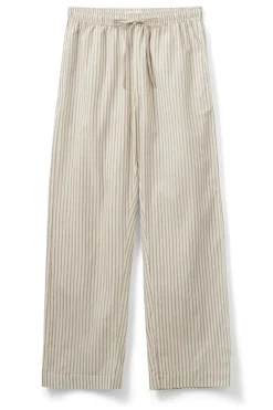 ABIGAILESW TROUSERS 7113 Brown Striped