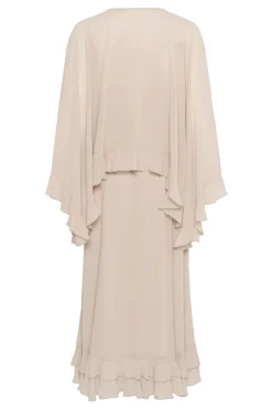 AdelynIW Dress w Cape Dusty Blush