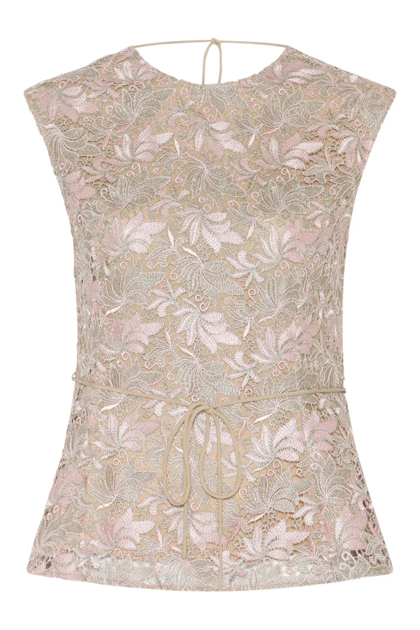 AdonidaBBOriia blouse Rose Gold flower BBW4862