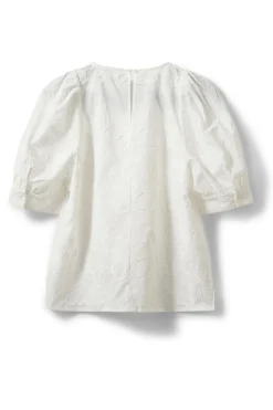 AHLIASW PUFF SLEEVE BLOUSE 0100 White S261395