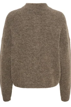 AlphaGZ short cardigan NOOS Dark sand melange 10905931