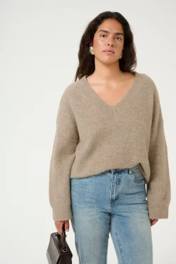 AlphaGZ Vneck NOOS Warm Sand Melange 10909332