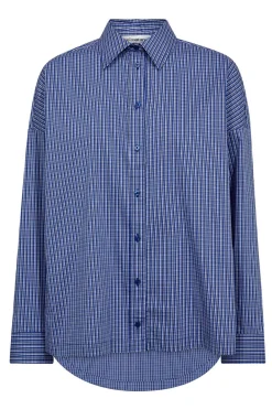 AnizaCC Oversize Slit Shirt 76New Blue 45016