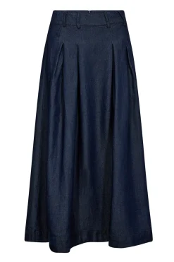 AnyaCC Denim Pleat Skirt 575Navy Denim 34181