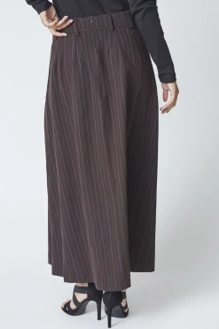 AnyaCC Trinny Pleat Skirt 145Dark Brown 44001