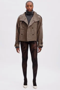 AvicGZ jacket Brown/black houndstooth 10908182