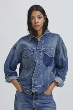 BACAMMIE DENIM JACKET MEDUIM BLUE WASH 50405311