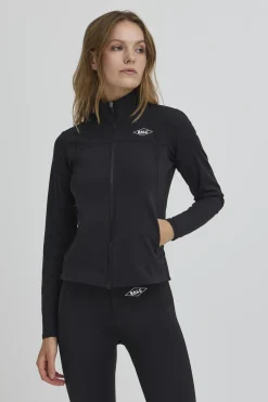 BAFORMA LS ZIPBLOUSE Black 193911 50405369