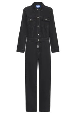 BAPIETRO EMBOSSED JUMPSUIT BLACK INK WASH 50405355