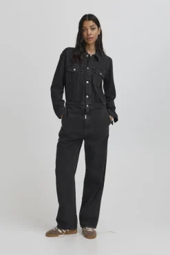 BAPIETRO EMBOSSED JUMPSUIT BLACK INK WASH 50405355