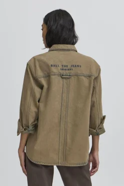 BAPIETRO OZ DENIM SHIRT Petrified Oak 50405308