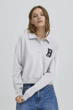 BARIVA POLO SWEAT MEDIUM GRAY MELANGE 90000593 50408098