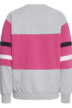 BATOMASSO SWEAT Medium Grey Melange w. Lilac 50405068