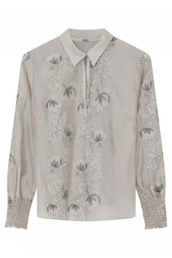 Bayanna, blouse 1200Light Grey 60637/7619
