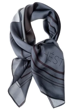 BILBAO Silk Scarf Small 423 Grey 2430330181