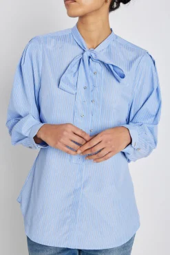 BorassusBBElza shirt Light Blue Stripe BBW4890