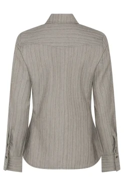 BoxelderBBFuju shirt Pinstripe w sequins BBW4729