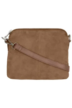 BTFARIANA Suede Bag Nude Brown w. Silver acc. 180057