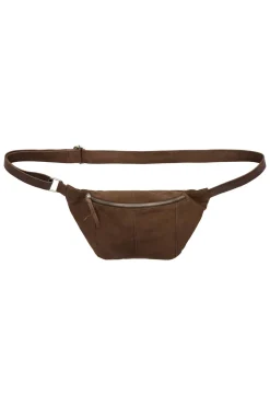 BTFOPHELIA Suede Bumbag Coffee Brown w Silver acc. 180058