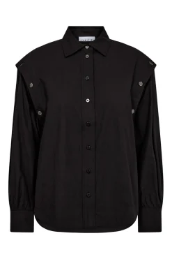 Button Sleeve Shirt Black HL10399