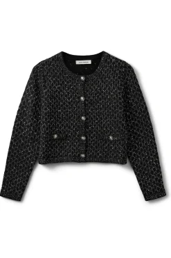 CARNETSW CARDIGAN 1003 Black glitter S254505