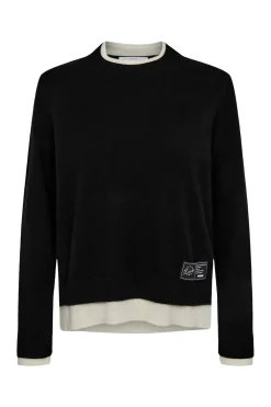 Cash TwoinOne Pullover Black/ OffWhite HL10302