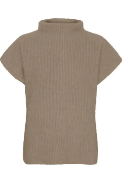 Cashmere Raccoon SS Pullover Mocha Brown 500070