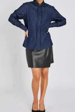 ChambraBBSiwa shirt Denim blue BBW4801