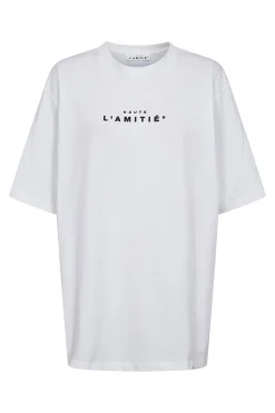 Crew Rub Print Tee White HL10385