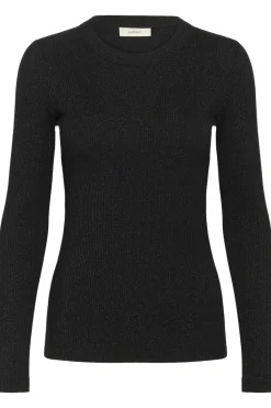 DagnaIW Lurex Tshirt LS Black Glitter 30111093