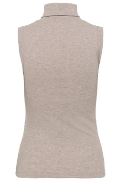 DagnaIW Melange Rollneck Top Chateau Gray Melange 1545031 30107007