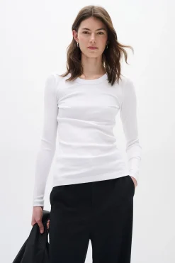 DagnaIW TShirt LS Pure white 30106649