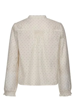 DallyCC Dot VShirt 11Off white 45007