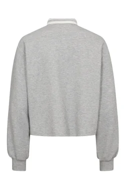 DengiCC Polo Crop Sweat 57Grey Melan 47009