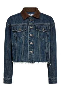 Denize Crop Denim Jacket Denim blue HL10440