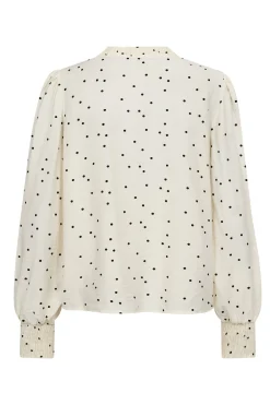 DiemCC Dot VBlouse 1196OffWhiteB 45062