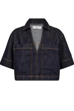 Drew Denim Top Unwashed Unwashed denim HL10556