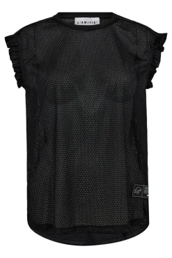 Drift Frill Sports Top Black HL10106