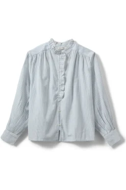 EDNASW SHIRT 5094 Light Blue striped S253280