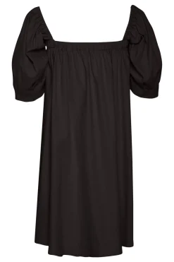 ElarahGZ linen short dress NOO Black 10909830