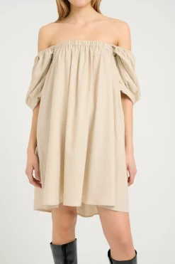 ElarahGZ linen short dress NOO Ancient Scroll 10909830
