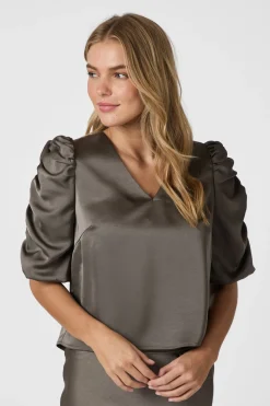 ELBA HEAVY SATEEN Warm Grey 165799