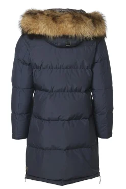 Elita with real fur Navy 2010500R