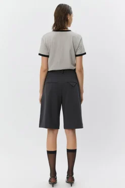 ELSASW BERMUDA SUITING SHORTS 8008 Dark grey S261377