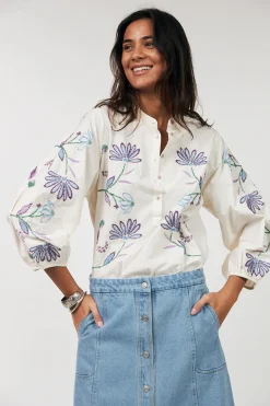 Faithll Blouse 3/4 Creme 261011001