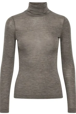 FangIW Rollneck Brown Melange 30106097