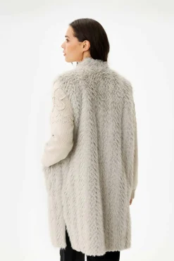 Farrah fur vest Grey 16263