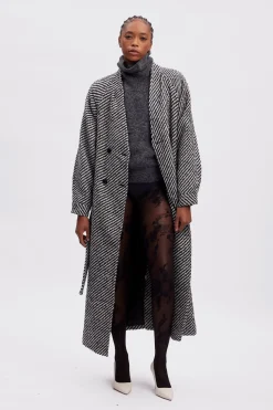 FarrenaGZ coat Black/white boucle 10909195