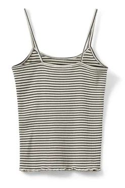 FAUNASW TOP 0140 Off White Striped SNOS591